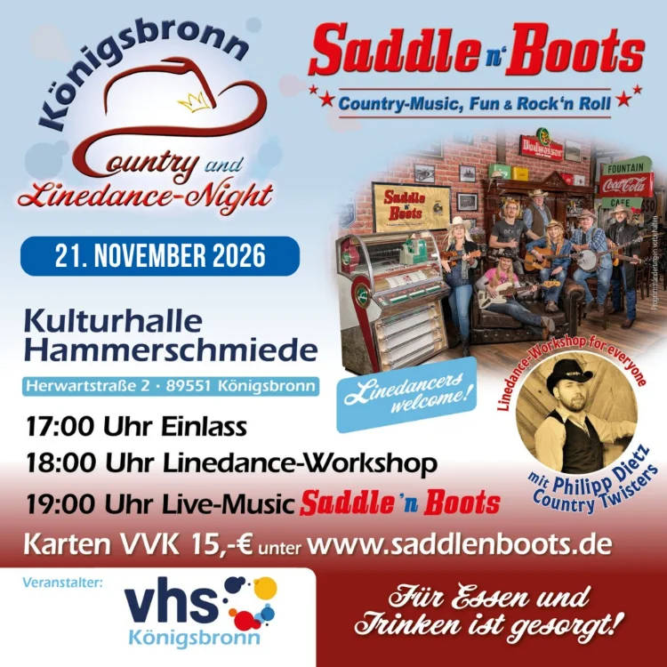 Eventbild: Country & Linedance Night Königsbronn