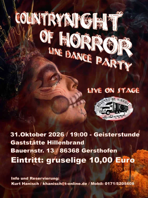Eventbild: Countrynight of Horror – Line Dance Party