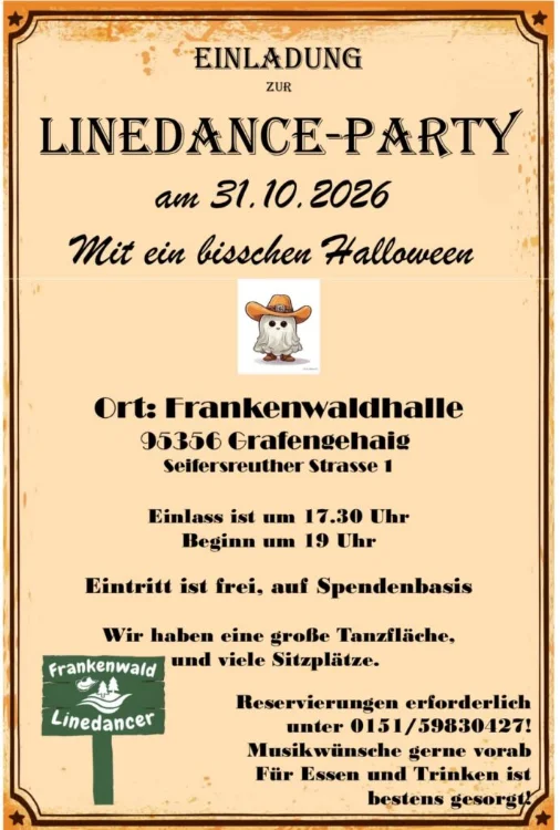 Eventbild: Line-Dance-Party mit ein bisschen Halloween