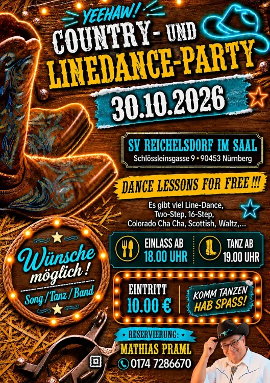 Eventbild: Country- und Linedance-Party mit DJ Barry