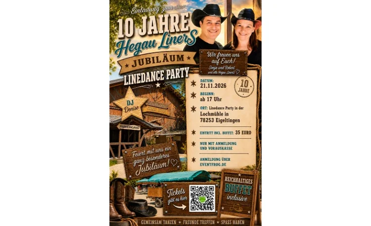 Eventbild: 10 Jahre Linedance-Club Hegau-Liner Eigeltingen