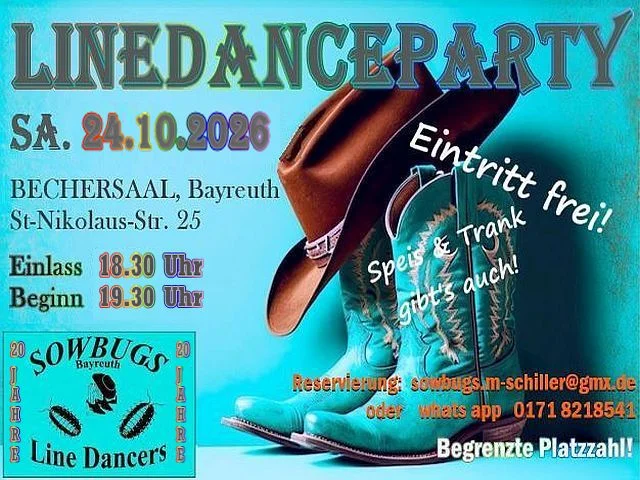 Eventbild: 20 Jahre Sowbugs – Line-Dance-Party