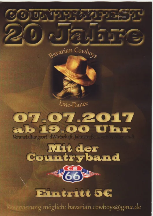 Eventbild: Line-Dance-Party der Bavarian Cowboys